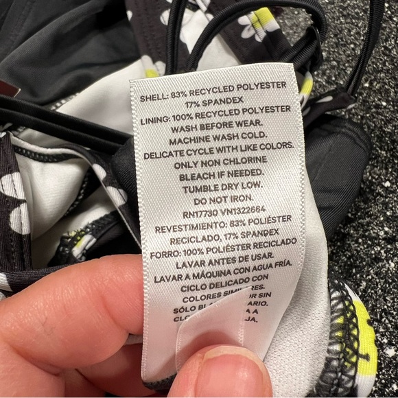 LNWT Art & Class Black Floral Bikini Set - Picture 5 of 6